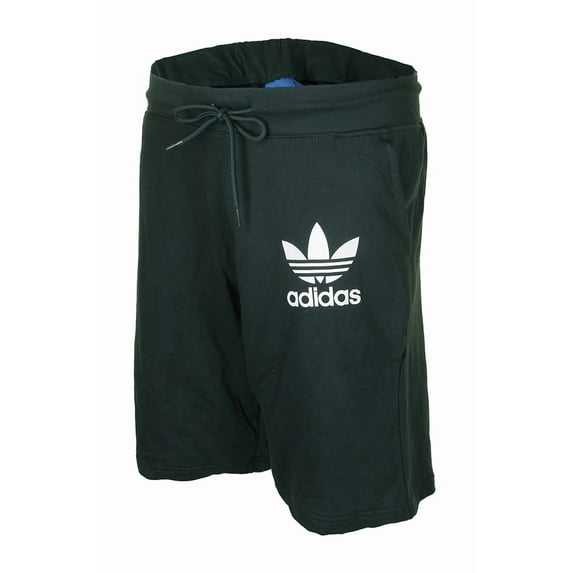 Adidas Men's Trefoil Logo Fleece Shorts Green L