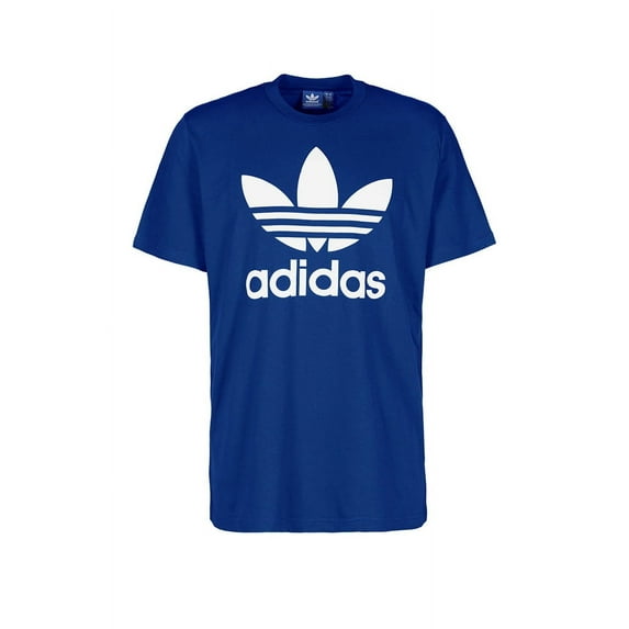 Adidas Men's Trefoil Logo Graphic Athletic Short Sleeve Shirt, Royal Blue, Size M