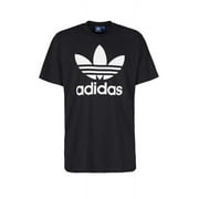 Adidas Mens Trefoil Logo Graphic Athletic Short Sleeve T-Shirt, Black, Size M