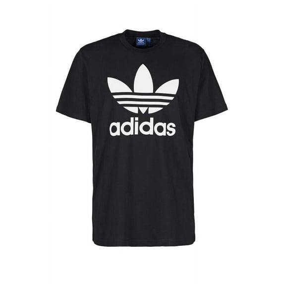 Adidas Men's Trefoil Logo Graphic Athletic Short Sleeve T-Shirt, Black, Size M