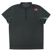 Adidas Mens Adizero Polo Black L, Color: Black/Neon Pink