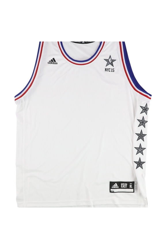 Mens All-Star East NYC 15 Jersey, White, X-Large