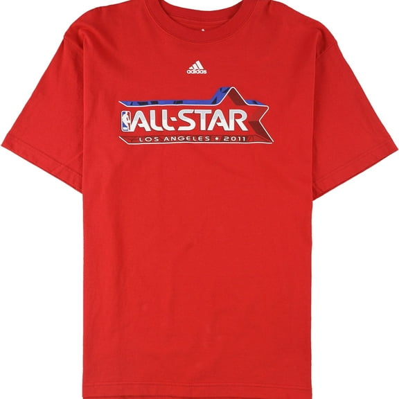 Adidas Mens All-Star LA 2011 Graphic T-Shirt, Red, Large