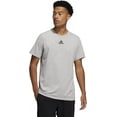 thumbnail image 1 of Adidas Mens Amplifier Regular Fit Cotton Tee EK0171 Medium Grey Heather 2XL, 1 of 6