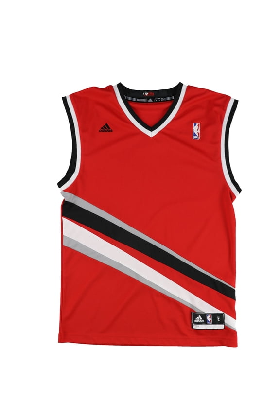 Mens Blank Rip City Jersey, Red, Small