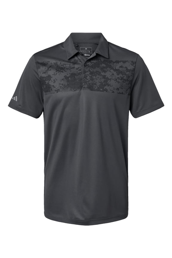 Mens Camo Chest Print Polo