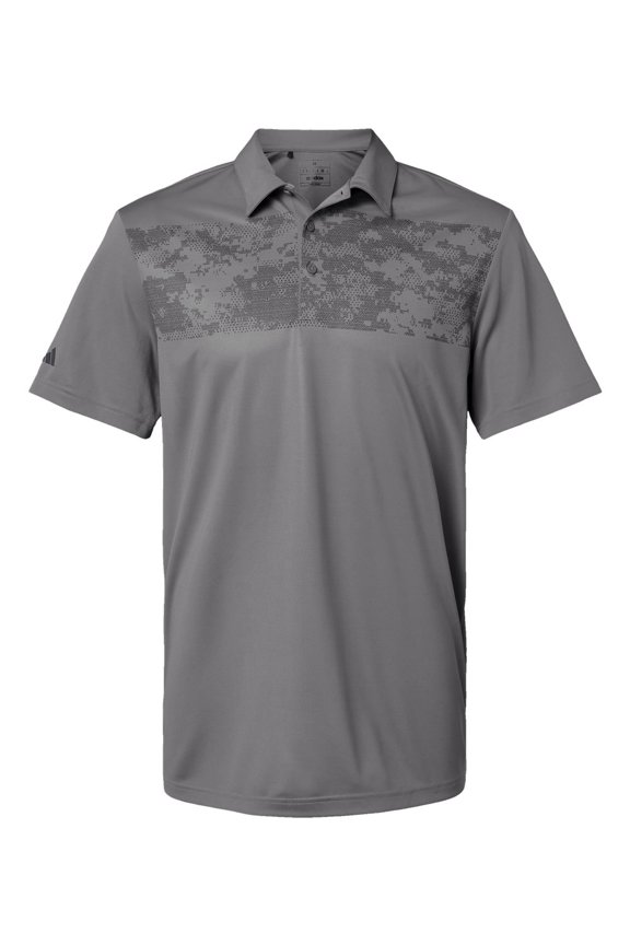 Mens Camo Chest Print Polo