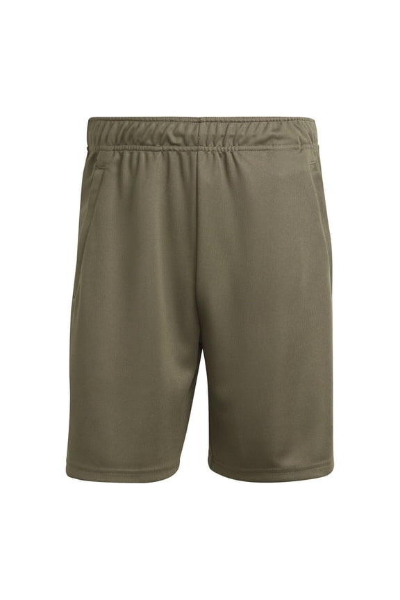 Mens Camo Filled Logo Moisture Wicking Training Shorts Olive Green Small