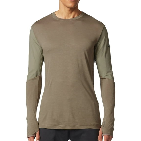 Adidas Mens ClimaHeat Basic T-Shirt, Green, Large