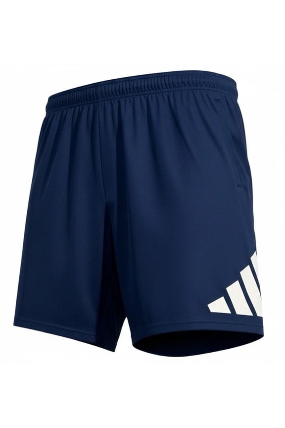 Mens Essentials Logo Training Sport Shorts Size 4XL (47x9") Navy Blue