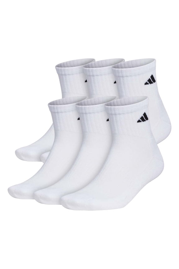 Mens Extended Size Cushioned Quarter Socks