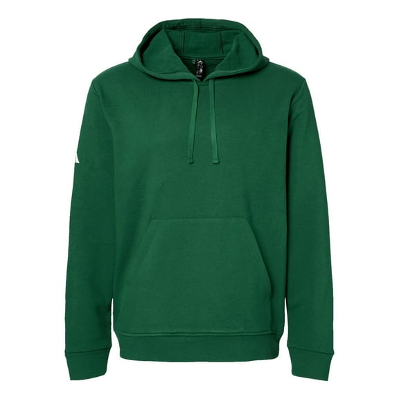 Adidas Mens Fleece Hooded Sweatshirt, L, Collegiate Green