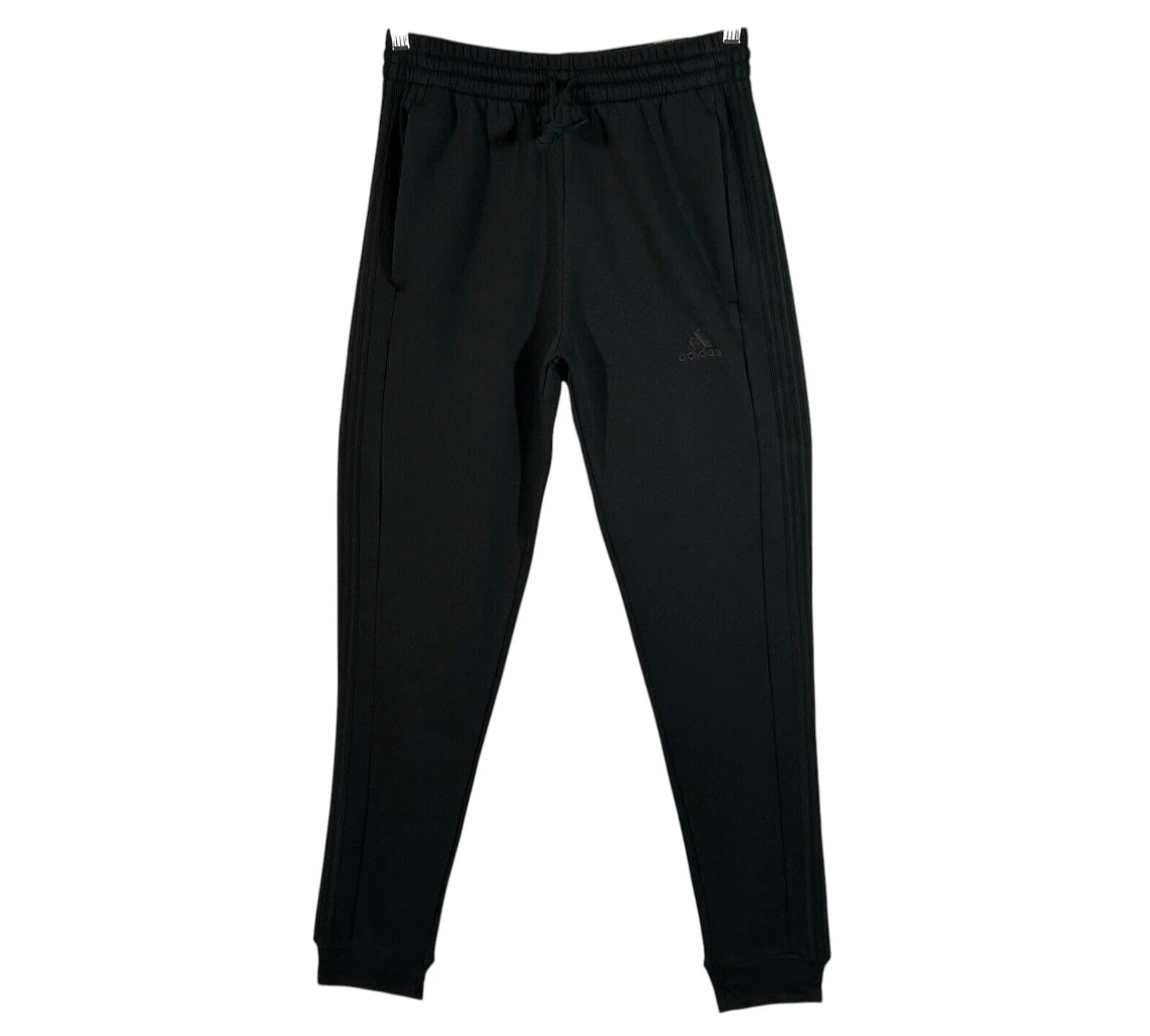Adidas Mens Fleece Sweat Pants Size 2XLT2 (40x34") Black Regular Fit Tapered Leg