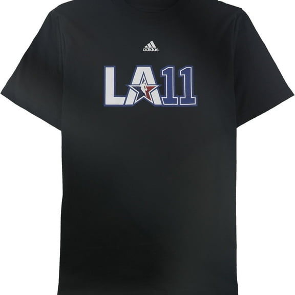 Adidas Mens LA 11 Graphic T-Shirt, Black, Small