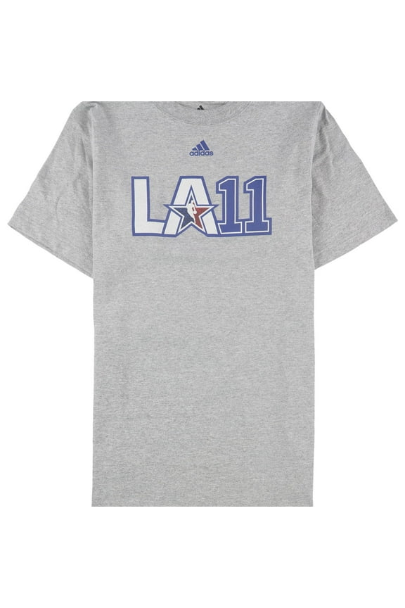 Mens LA 11 Graphic T-Shirt, Grey, Small