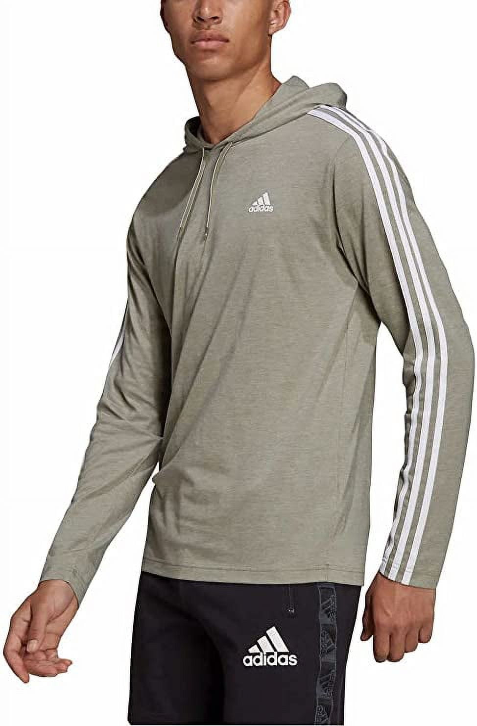 Adidas Mens Lightweight Pullover Hoodie T-Shirt (Legrme, 2XL)