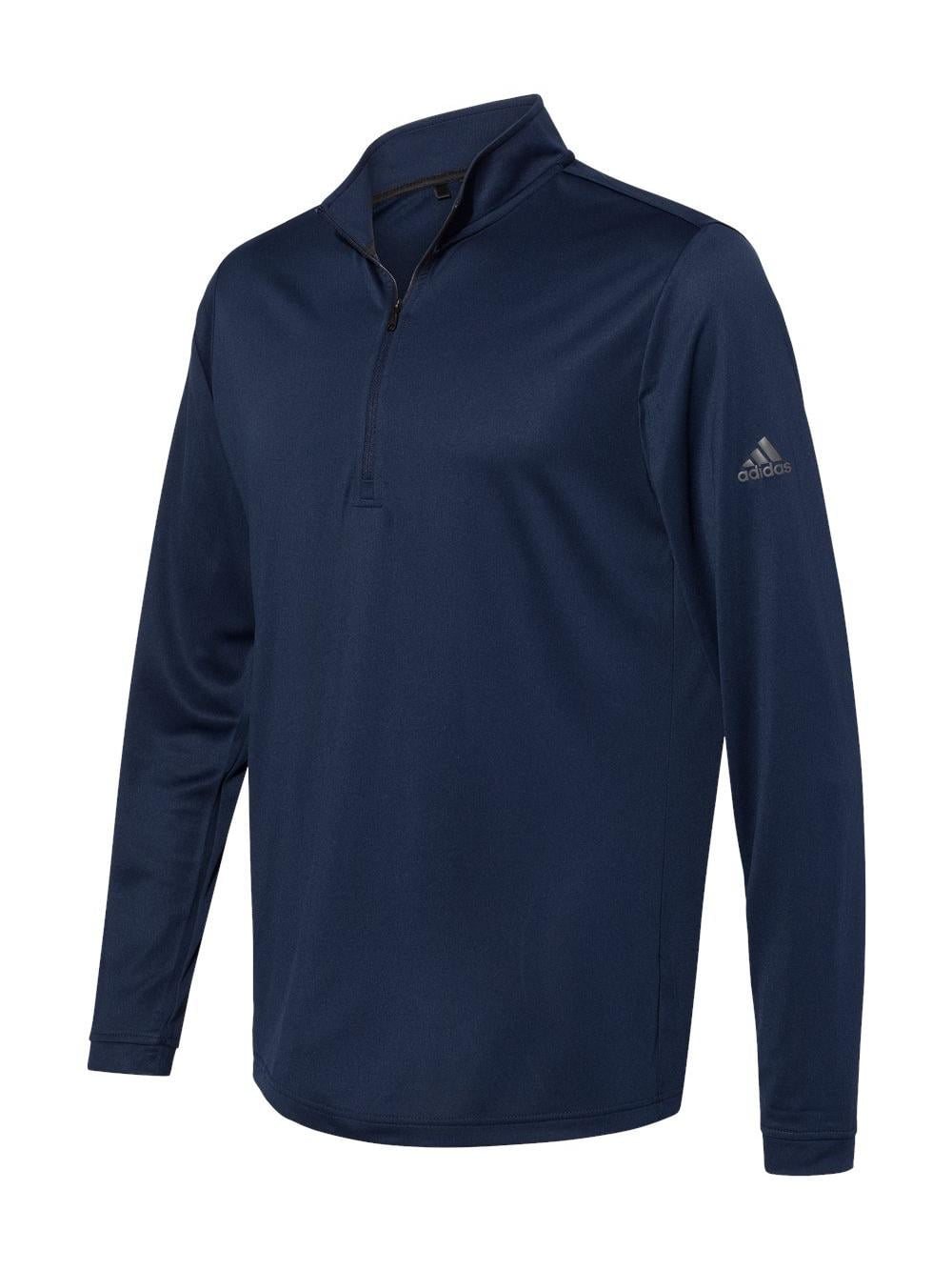 Adidas Mens Lightweight Quarter-Zip Pullover, S, Collegiate Navy