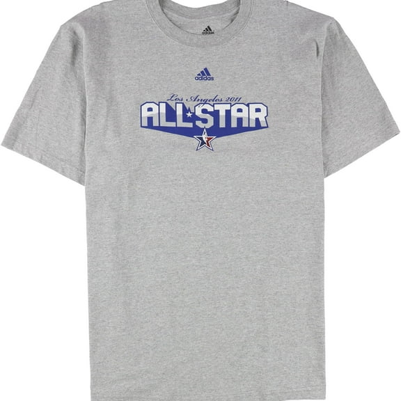 Adidas Mens Los Angeles All Star 2011 Graphic T-Shirt, Grey, XX-Large