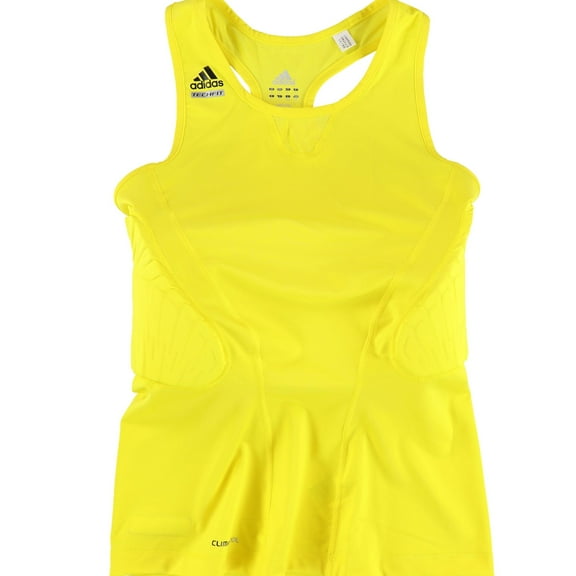 Adidas Mens Performance Compression Tank Top, Yellow, Large