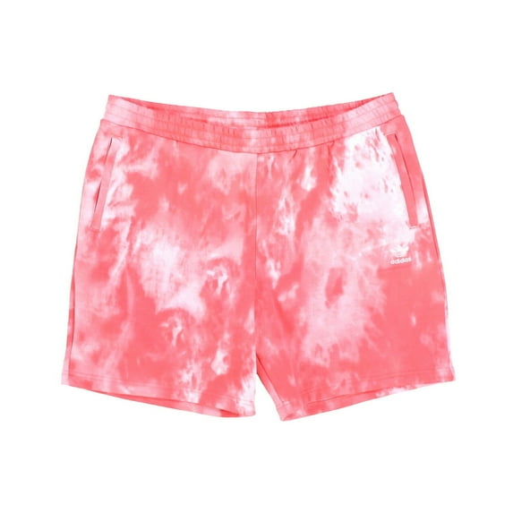 Adidas Mens Shorts Adicolor Essentials Gym Athletic Pockets Pink Tie Dye 2Xl New