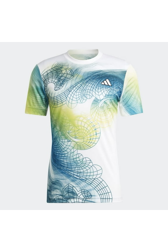 Mens Tennis US Series Printed Freelift T-Shirt Large