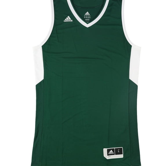 Adidas Mens Two Tone Jersey, Green, Medium