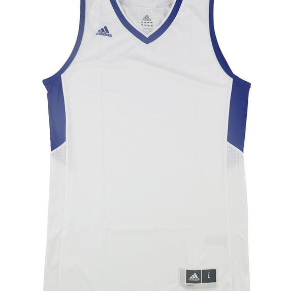 Adidas Mens Two-Tone Jersey, White, Small