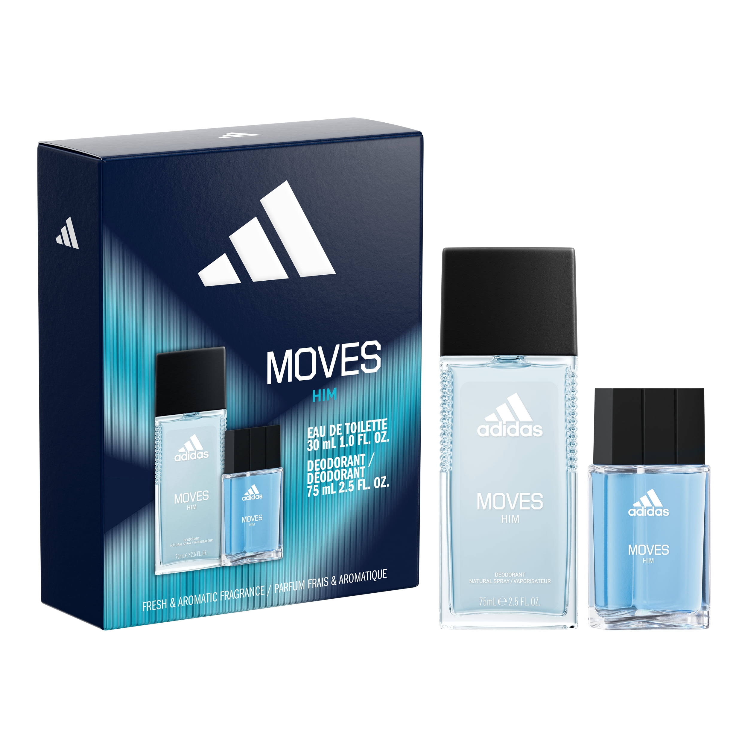 adidas Moves for him giftset including Eau de Toilette and Deo