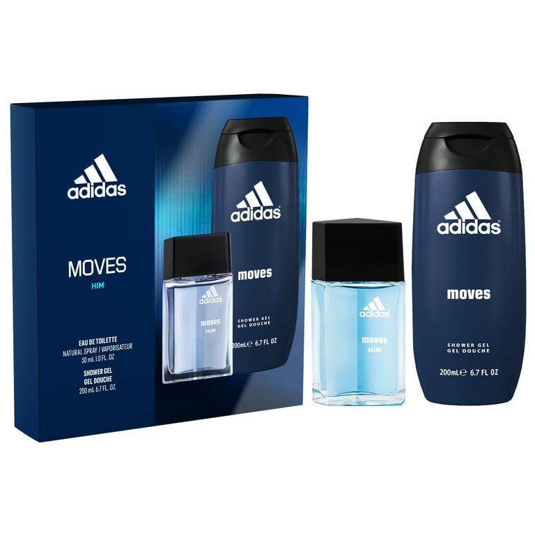 Adidas Moves for Him, 2PC - 1.0oz EDT + 6.7oz Hair & Body Wash