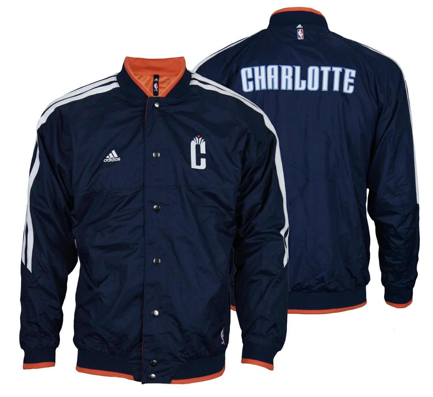 Adidas NBA Youth Charlotte Bobcats On Court Reversible Jacket - image 1 of 8