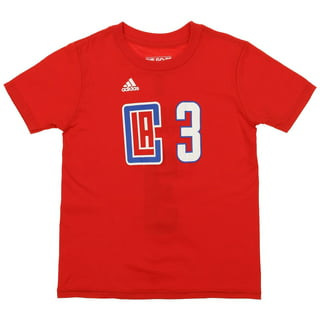Men's LA Clippers Chris Paul adidas Black Net Number T-Shirt
