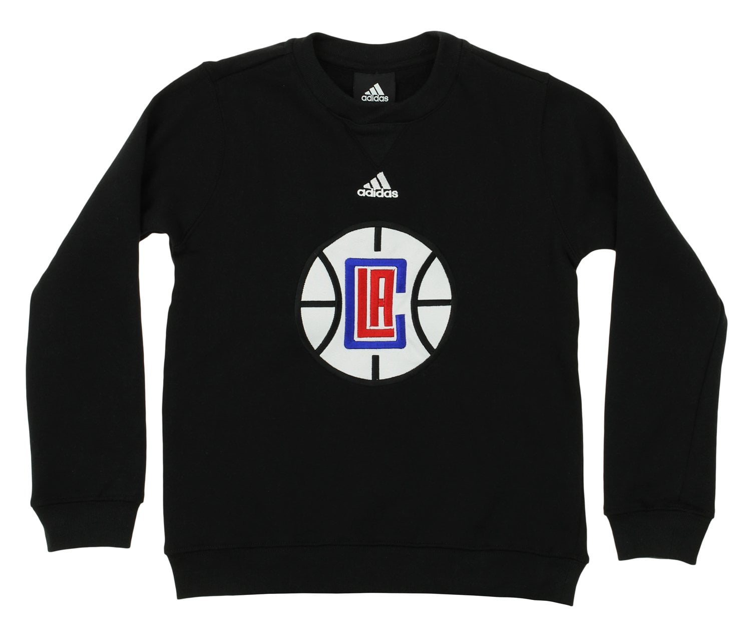 Adidas NBA Kids Los Angeles Clippers Fleece Crewneck Pullover Sweater, Red - Medium (5-6)