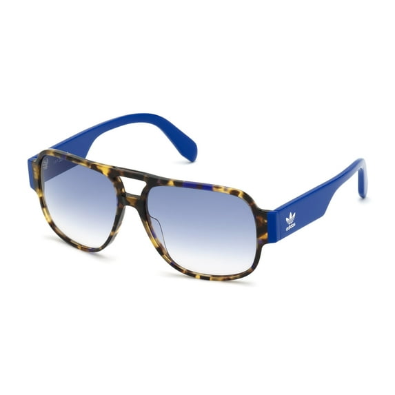 Adidas OR0006 Full Rim Aviator Colored Havana / Gradient Blue Sunglasses
