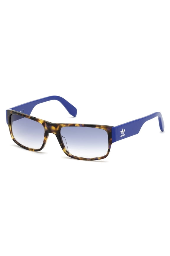 OR0007 Full Rim Rectangle Colored Havana / Gradient Blue Sunglasses