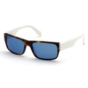 Adidas OR0007 52X 55mm Rectangle Sunglasses Men's Dark Havana