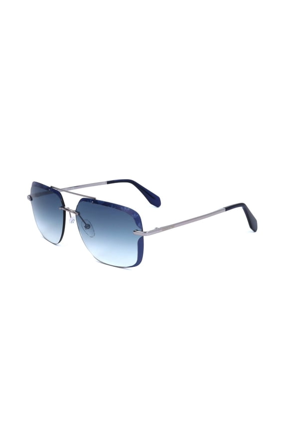 OR0017 14W 62mm Aviator Sunglasses Men's Shiny Light Ruthenium