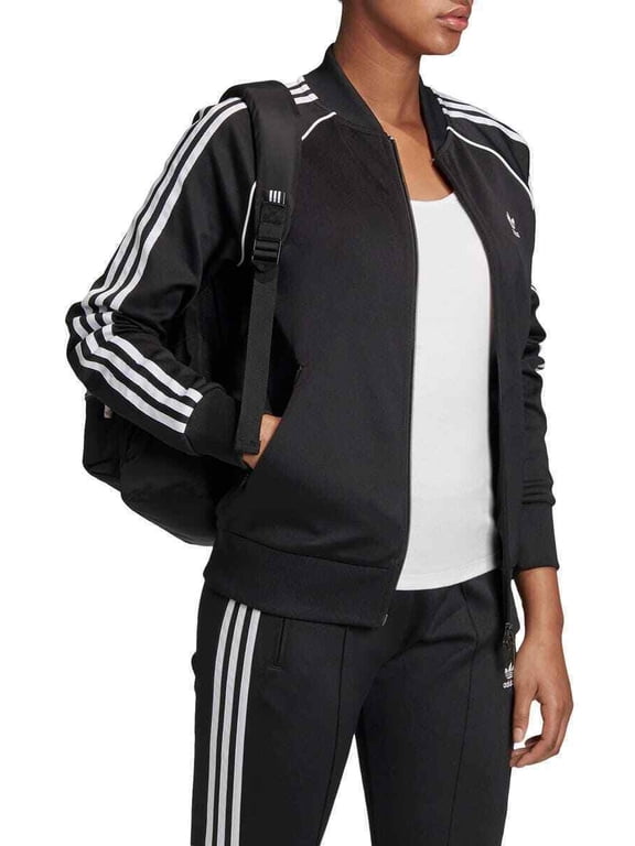 Originals GD2374 Women's Black Cotton Long Sleeve Track Top Jacket AC17 (Regular,XS)