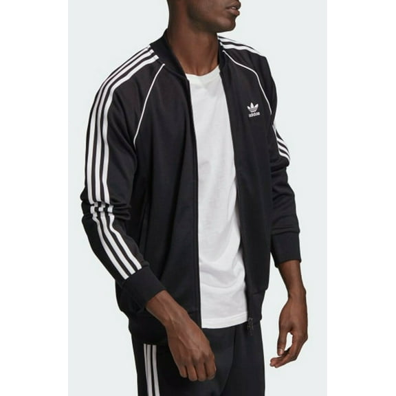 Adidas Men's Prime Blue Superstar Track Jacket Black Size Large