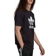 Adidas Originals HO6642 Men Black 100% Cotton Short Sleeve Trefoil T-Shirt AC76 (Regular,S)