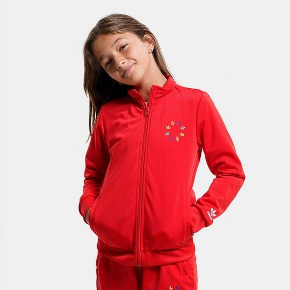 Adidas Originals Kids' 7-16 Adicolor Track Jacket HB9460 Vivid Red