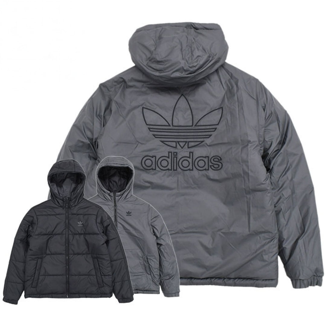 泥酔倶楽部 Reversible  jacket Grey XL Adidas Originals Men's Adic Reversible Jacket IL6116 Black/Grey