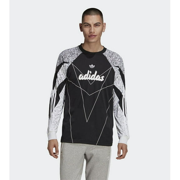 Adidas Originals Men's SPRT Shark Long Sleeve Goalkeeper Jersey H09024 Black