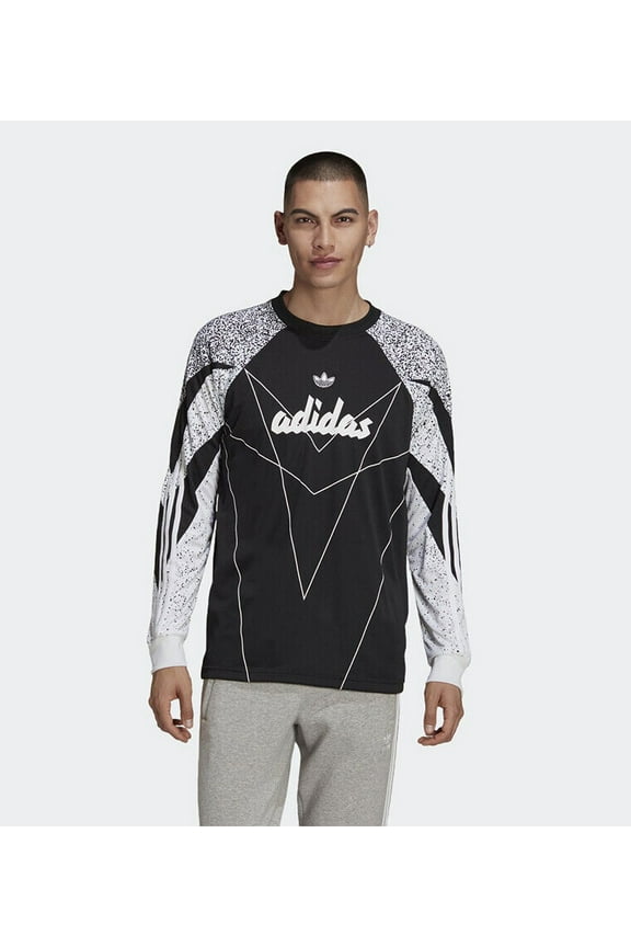 Originals Men's SPRT Shark Long Sleeve Goalkeeper Jersey H09024 Black