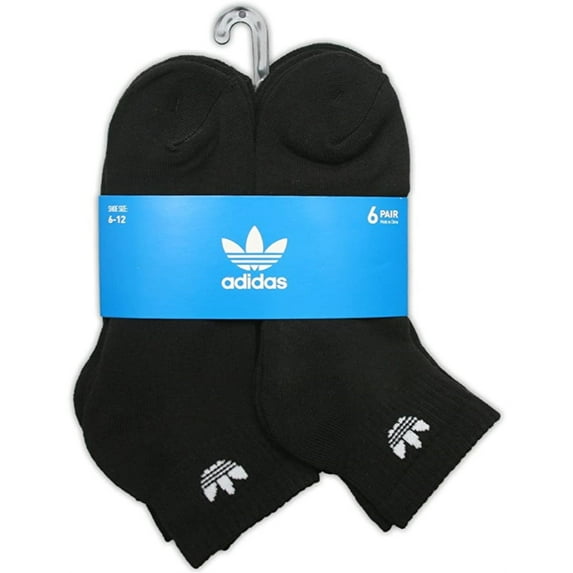 Adidas Originals Men's Socks 6 Pair Quarter Crew Socks, No Color, Size No Size