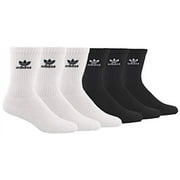 adidas Men's Originals Trefoil Crew Socks 6 Pack