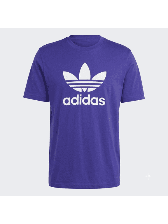 Originals Mens Adicolor Trefoil Tee Purple, Size Medium