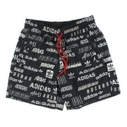 Adidas Originals Sticker Reverse Swim Mens Active Shorts Size M, Color: Black/White