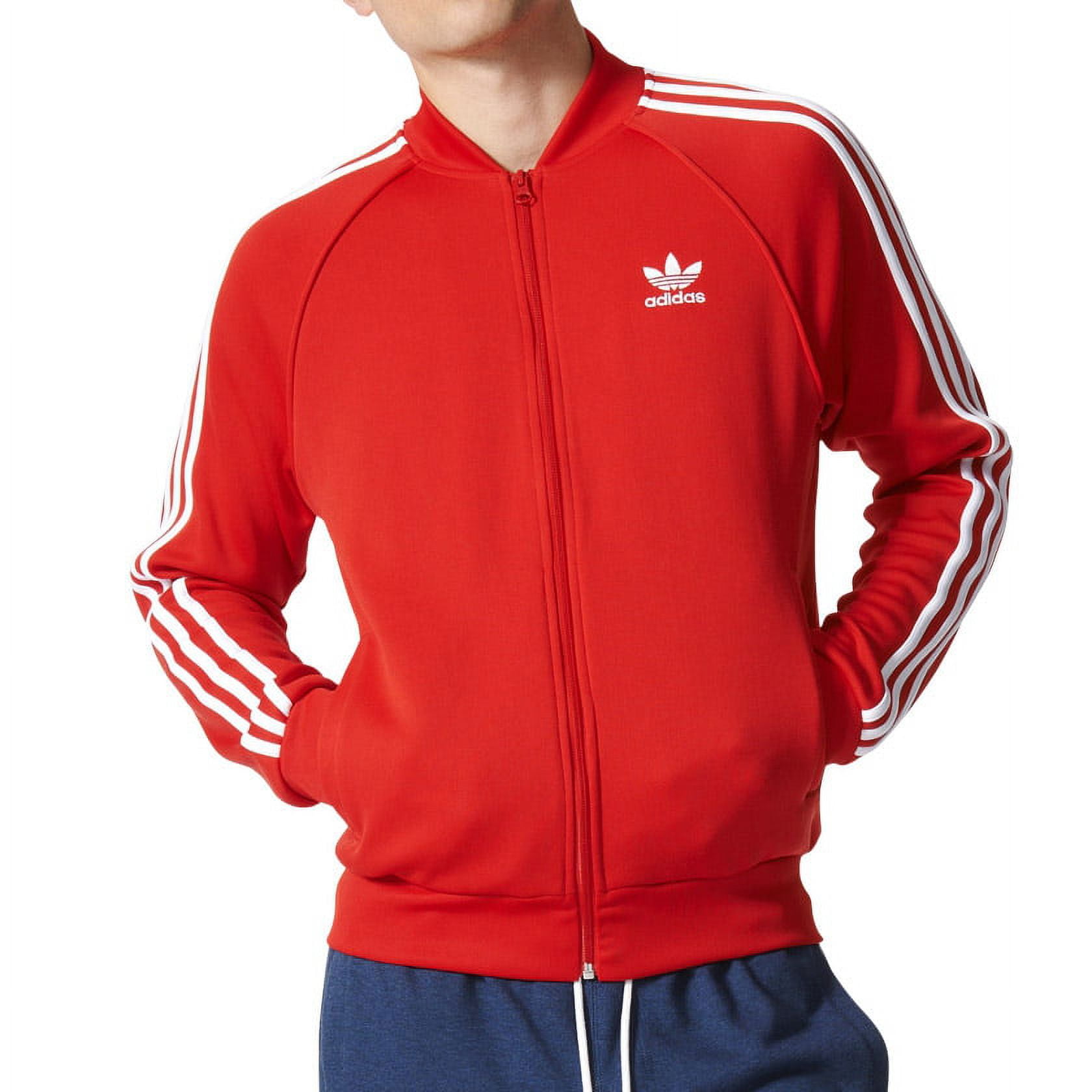 Jacket Vivid Red/White Men\'s Track Adidas ay7062 Superstar Originals