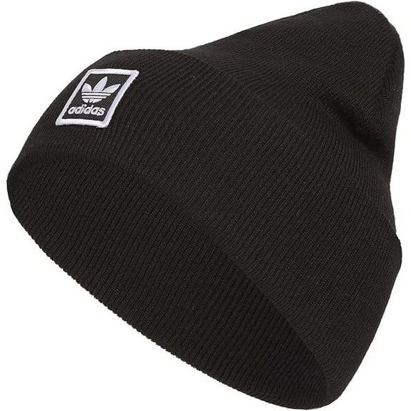Adidas Originals Tall Utility Cuff Beanie, Black/White, One Size