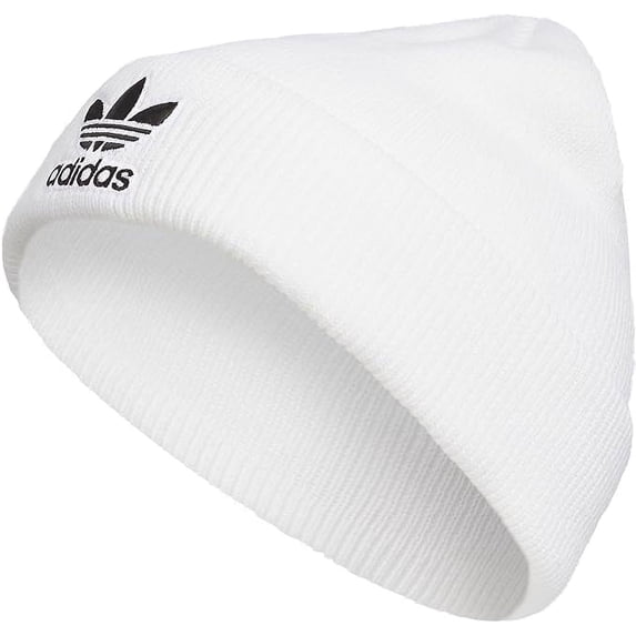 Adidas Originals Trefoil Beanie, White/Black, One Size